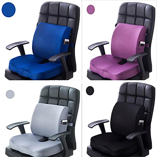 Baceyong Protezione del sedile comfort per sedile del conducente dell'auto sedia da ufficio per uso domestico cuscino di seduta in memory foam con fondo antiscivolo
