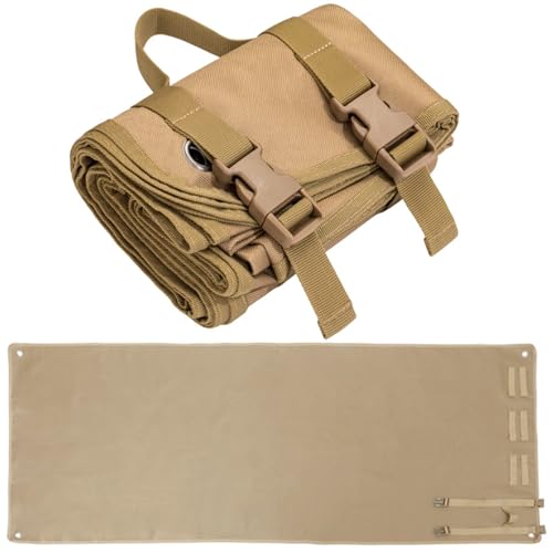 Tapis de tir pliable et portable en tissu Oxford imperméable avec poignée et boucle solide