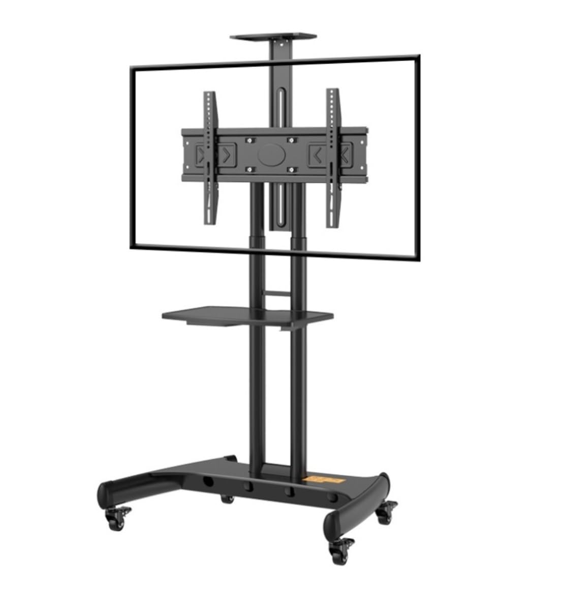 OLSKFUH Tv Stand Television Stands Height Adjustable Tv Stand For 32-75 Inch Tvs Holds Up To 100 Lbs, Mobile Tv Cart With Wheels Tray, Max 600X400Mm Tv Stands For Living Room,