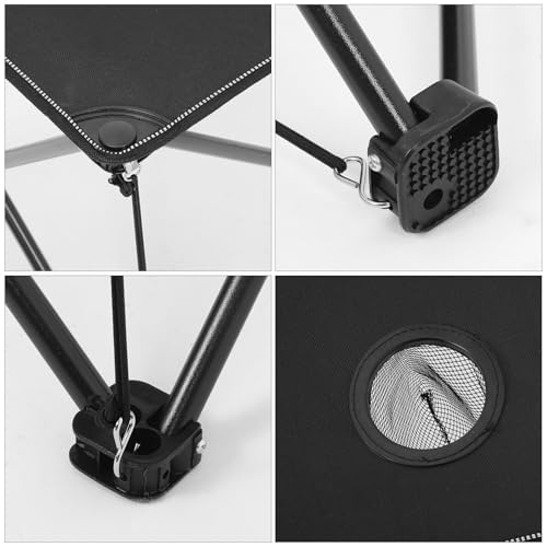 Table de camping portable légère avec 2 porte-gobelets intégrés