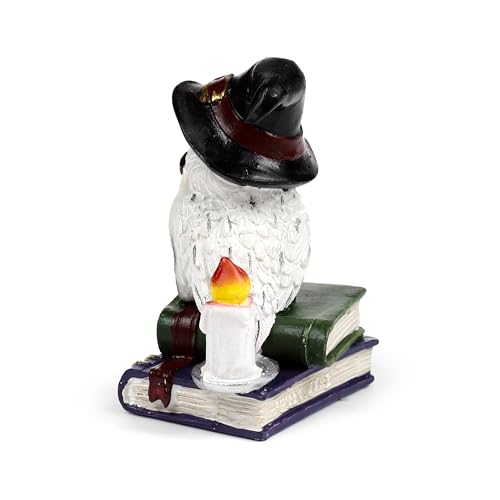 Puckator Wise Old Magical Owl on Spell Books, Cute Room Decor, Aesthetic Feng Shui Meditation Accessories, Garden Ornaments - Image 2