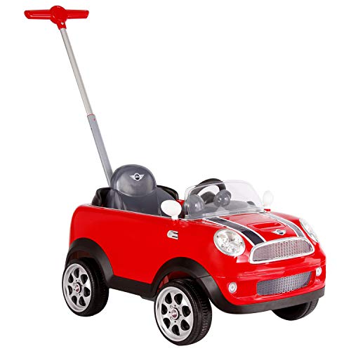 Rollplay Push Car mit ausziehbarer Fußstütze, Für Kinder ab 1 Jahr, Bis max. 20 kg, MINI Cooper, Rot, 84 x 45.6 x 59 cm… – Bild 5