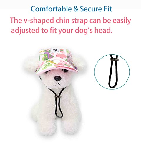 YAODHAOD Dog Baseball Cap, Outdoor Casual Pet Sport Sun Protection Baseball Hat Cap Visor Sunbonnet with Ear Holes and… - Image 3