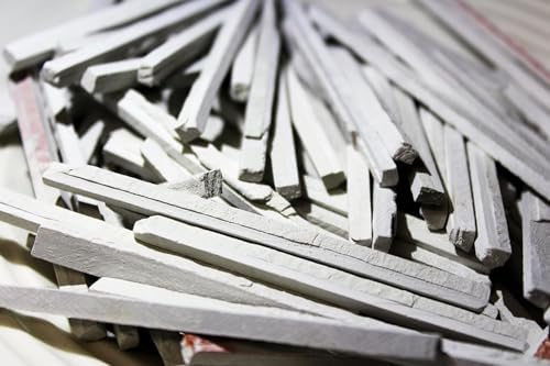 Journal -G White Indian Slate Clay Pencils - Edible Earthy To Eat slate Pica Rocks - Bulk, Comestible para comer New