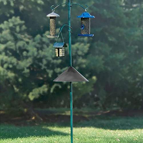 Abledance Wikkel rond eekhoorn Baffle, unieke plastic wasbeer & eekhoorn bewijs opknoping schot voor vogelvoeders tuin beschermen paal, C - Image 7