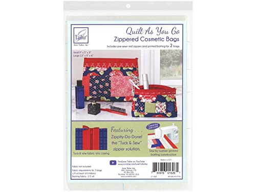 Zippity Do Done Cosmetic Bags (2) - Red Zip