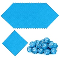 Emballages De Bonbons En Aluminium 5x5 Pouces, Papier D'Emballage De Bonbons En Aluminium à Grille Fine Carrée Or, 100 Pcs