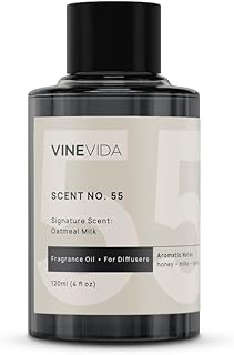 VINEVIDA [4 Fl Oz] Oatmeal Milk Fragrance Oil for Cold Air Diffusers, Essential Oils for Diffuser Oil Refill & Air Freshener Room Spray