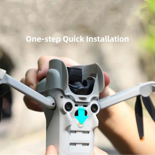 Image of com Gimbal Hood Camera Lens Protector Hood Anti-Glare Cover Sunshade For DJI Mini 4 Pro (Grey)