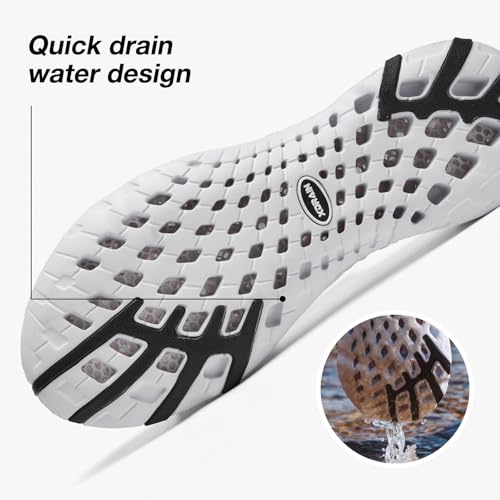 ALEADER Xdrain Women's Water Shoes Mesh Slip On Aqua Shoes for Beach, Swimming, Travel & Tennis3