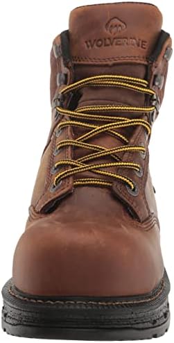 Wolverine Women's Hellcat Ultraspring 6" Waterproof Composite Toe Construction Boot, Tobacco, 9 | Image 1
