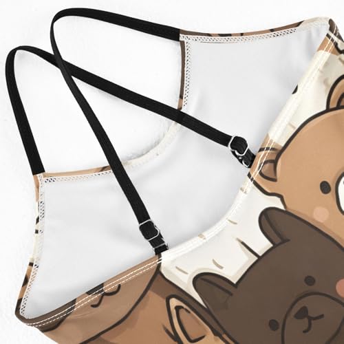 Girls Swimsuit Cute Puppy Pattern One Piece Swimwear4