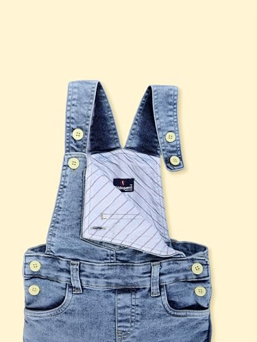 Image of KiddoPanti Boys Denim Dungaree Pant