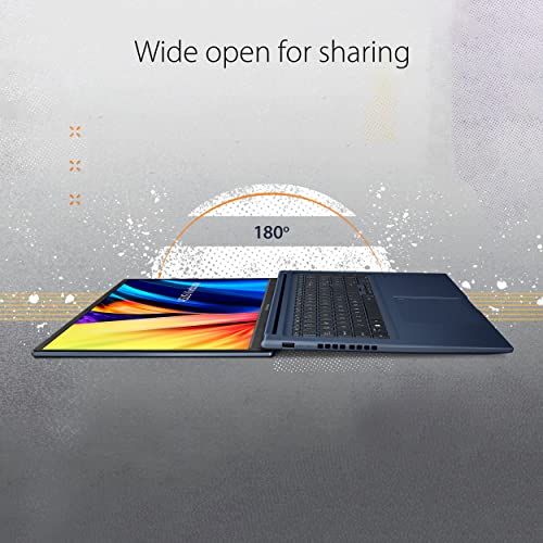 Image of ASUS S1703QA-AS51 VivoBook 17X Laptop, 17.3 inch FHD Display, AMD Ryzen 5 5600H CPU, AMD Radeon Graphics, 8GB RAM, 512GB SSD, Fingerprint Sensor, Windows 11 Home, Quiet Blue, S1703QA-AS51