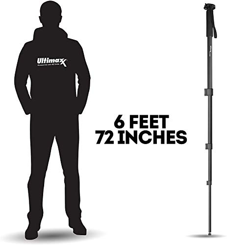 Ultimaxx UMMP72BKBB2 72 Inch Monopod W/Quick Release For Canon, Nikon, Sony, Samsung, Olympus thumb #4