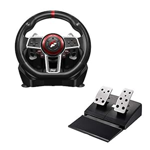 Flashfire Suzuka 900A Racing Wheel Set Steering Wheel for PC,PS4,PS3,Xbox One, Xbox Series X/S,N-Switch