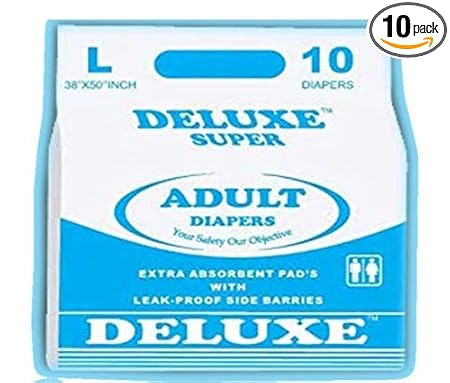 Deluxe Adult Diapers Large 38