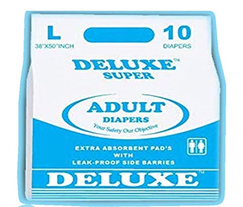 See full amazon price history chart for Deluxe Adult Diapers Large 38"- 60" (10pcs) Sticking type Deluxe Adult Diapers Large 38"- 60" (10pcs) Sticking type (B0797WRH56) Amazon Price History, Amazon Price Tracker