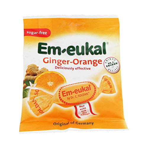En-Eukal Caramelos Naranja Jengibre Sin Azúcar 50G