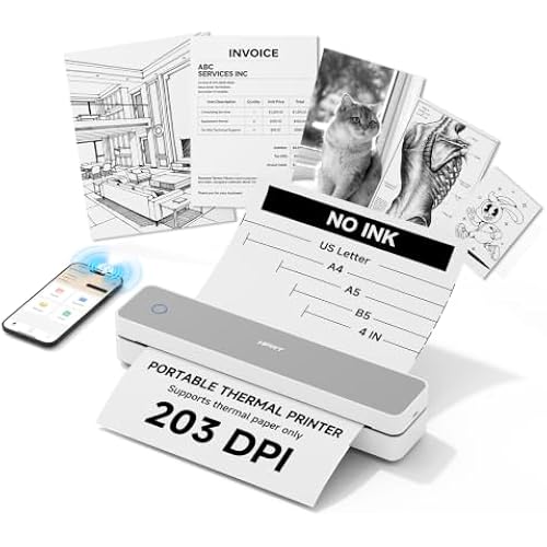 HPRT Inkless Portable Thermal Printer,MT610,203 DPI,8.5 x 11