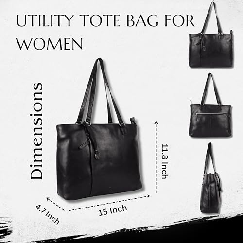 Bolso de mujer Tote de cuero italiano genuino miniatura 3