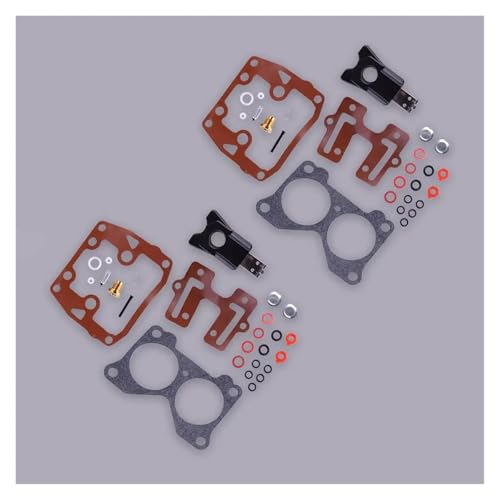 Kits réparation carburateur double ensemble pour moteur Johnson Evinrude V6 Crossflow