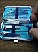 Beauty Nail kit Manicure Set, 10 Piece Nail Care Kit with Stainless Steel Tools, Light Blue Case .Unisex(Blue 10 Piece Set)