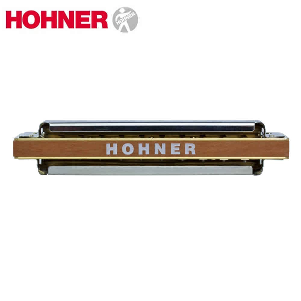 Hohner Mundharmonika Marine Band Key C 1896BXC 10 Löcher Bundle mit Hartschalenkoffer Juliet Music Poliertuch