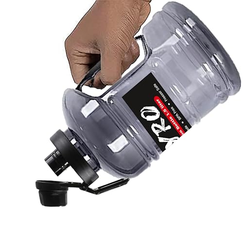 Image of Zyro Pack of 2, Gallon Water Bottle 1.5L with Mixer Ball & Strainer | BPA-Free, 100% Leak-Proof Gym, Office, Travel, Sports & Running Bottle Large Capacity Sipper for Men & Women Black Combo