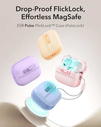 Image of ESR for AirPods Pro 2 Case (2023 /2022 /2019), Compatible with MagSafe, Pink
