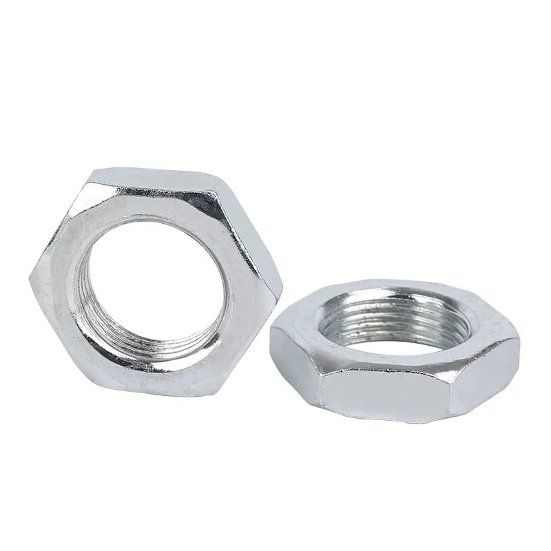 Fine Thread Galvanized Steel Hexagon Thin Nuts M8 M10 M12 M14 M16 M18 M20-M30 (20,M20*1.5mm)