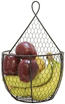 J Miles CO It's Useful. Hanging Display Storage Baskets - Wall Hanging Units for Flowers, Fruits and Veggies, Decorations, and More