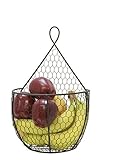 J Miles CO UH-WB284-BLK Hanging Display Storage Baskets - Wall Mount Baskets 1 Small Wall Hanging Units for Flowers, Fruits and Veggies, Decorations, and More (Black,1 Small)