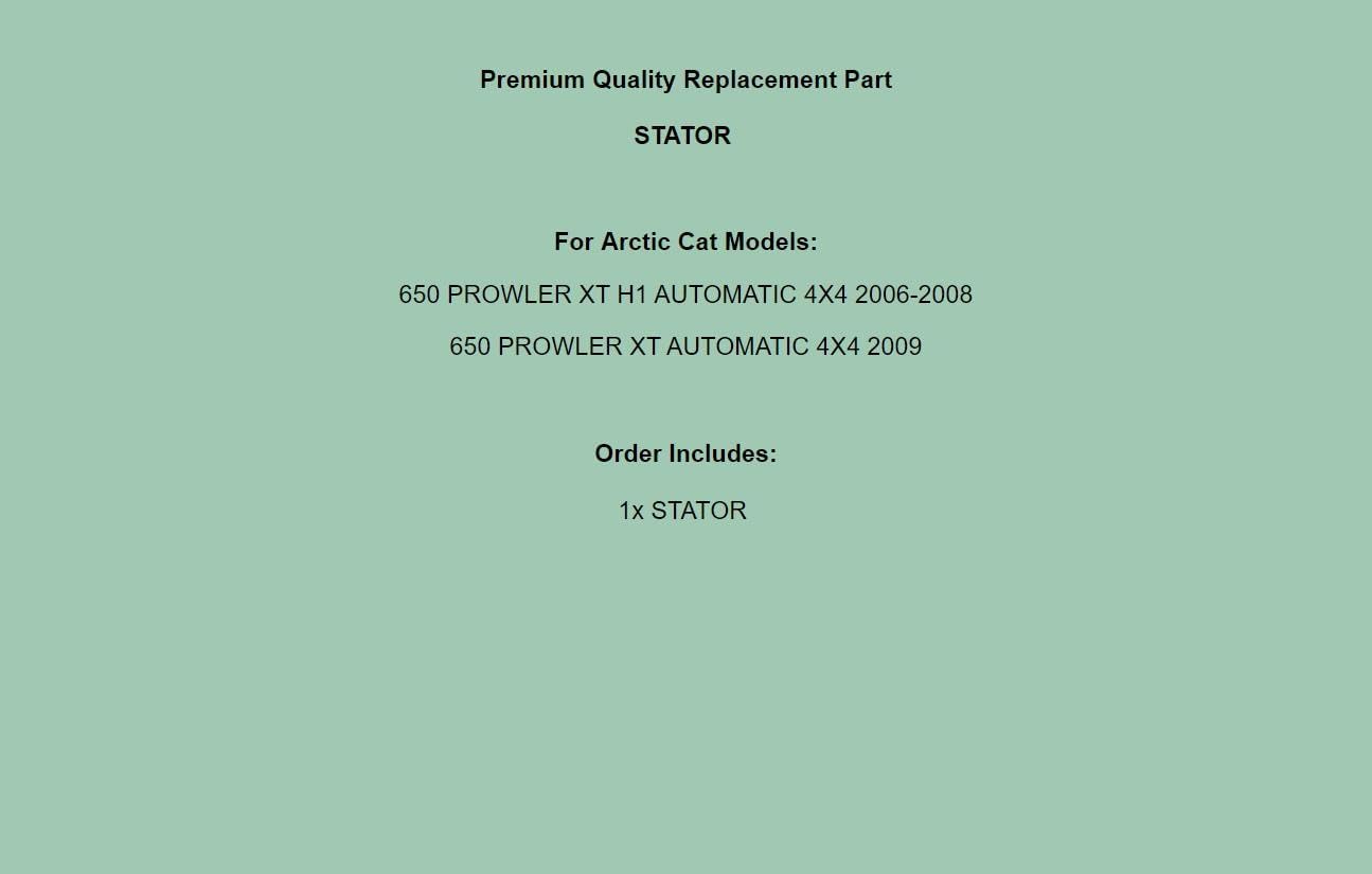 Replacement Stator for Arctic Cat 3430-058 Stator Generator Alternator Magneto