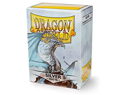 Dragon Shield Matte Silver Standard Size 100 ct Card Sleeves Individual Pack - Image 3