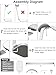 VICHYIE Headphone Stand for AirPods Max, Headset Holder with Aluminum Supporting Rod, Heavy Base Desk Stand Headphones Support Accessory for All Headphones - Silver White