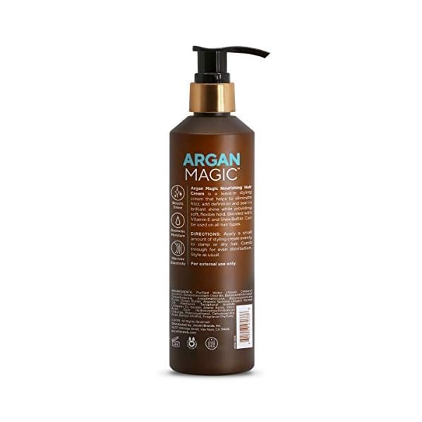 Argan-Magic-Nourishing-Hair-Cream-Hydrates-Conditions-and-Eliminates-Frizz-for-All-Hair-Types-Seals-in-Shine-Made-in-USA-Paraben-Free-Cruelty-Free-85-oz Argan Magic Nourishing Hair Cream - Hydrates, Conditions, and Eliminates Frizz for All Hair Types | Seals in Shine | Made in USA, Paraben Free, Cruelty Free (8.5 oz)