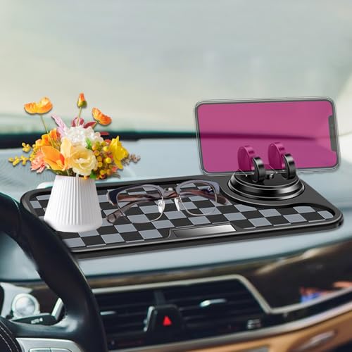 Accesorio de vehículo multifunción lavable y alfombrilla adhesiva para salpicaderos 4