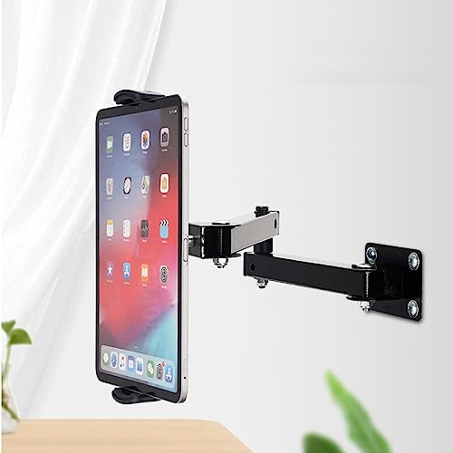 Techzere Wall Mount Tablet Cell Phone Stand Long Arm Stretchable Holder for 4-13 inch Devices