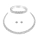 Produktbild Unbekannt 3 TLG. Set Collier Halskette Ohrringe Armband Strass Brautschmuck Hochzeit Braut SCHMUCK Hochzeit