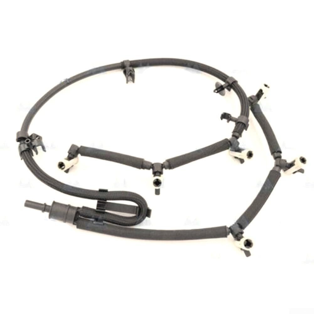 Tubo di scarico per perdite di carburante diesel, compatibile con Discovery 4 e Sport 3.0 V6, ricambio diretto per OEM LR032107, componente in plastica nera, facile installazione