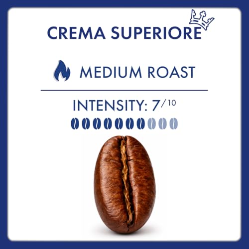 Image of Caffe Borbone Crema Superiore Whole Bean Coffee, Arabica and Robusta Blend, Medium Roast, 2.2 lb Bag (Pack of 1)