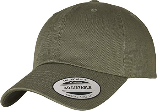 Flexfit ECOWASH Dad Cap Gorra de bisbol, Verde Oliva, Talla única Unisex Adulto