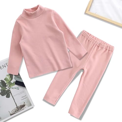 Girls Long Sleeve Mock Turtleneck Shirt and Leggings Set, Big & Toddler Girls' Clothing Sets3