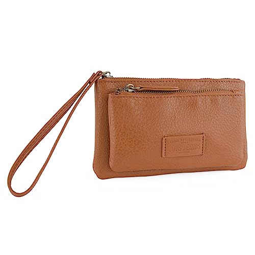 Lois - Bolso Mano Mujer Elegante Estilo Moderno Casual Para Ocio - Bolso De Mano De Mujer Pequeño Versátil para Uso Diario y Eventos, Marron