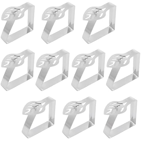 GIKPAX 10 Pack Leaf Design Table Cloth Clips Cover