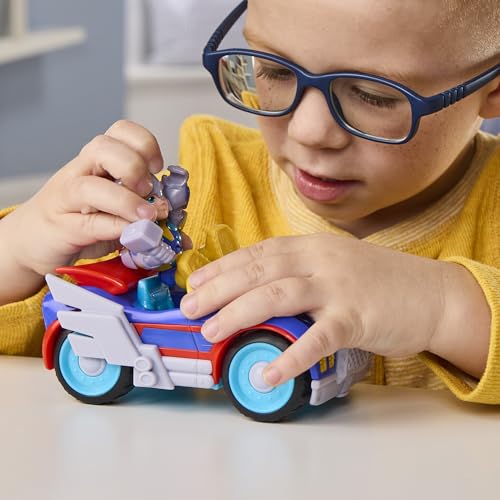 Marvel Iron Man and His Awesome Friends Thor Thunder Roadracer Action Figure & Toy Vehicle, 3-Inch (7.6 CM) Super Hero Toys, 3+ - image 4