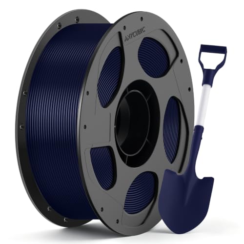 Image of ANYCUBIC ABS Filament 1.75mm, High Strength and Toughness, 3D Printer Filament Dimensional Accuracy + /- 0.03mm, 1KG Reusable Spool (2.2 lbs), Navy Blue