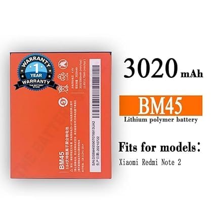 Image of THE BATTERY STORE Original BM45 Battery for Redmi Note 2 Battery with 1 Year Warranty ****(DD112)