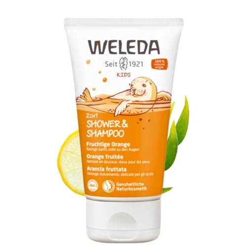 WELEDA 2 en 1 Champú y Gel de Ducha Naranja Frutal (1x 150 ml)